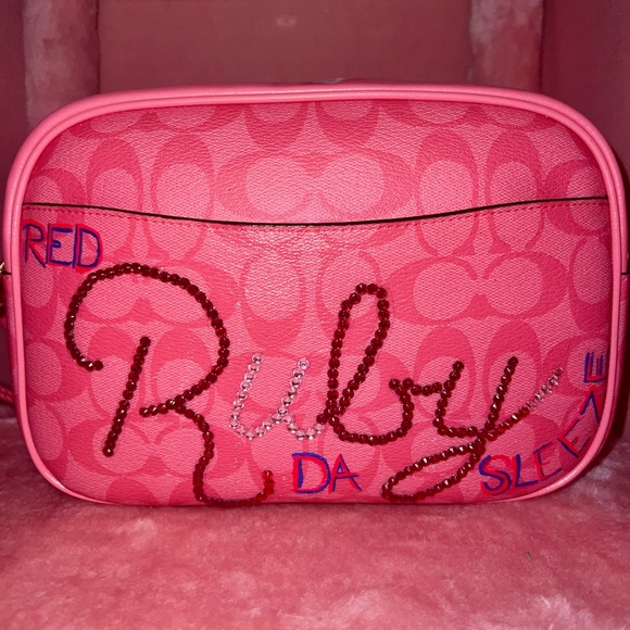 Custom pink red ruby da sleeze nicki Minaj coach bag💖❤️🔥 - Picture 3 of 13